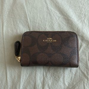 Coach zipper coin pouch